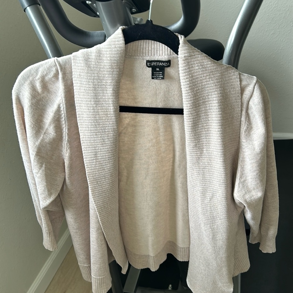 Crop Cream Cardigan
